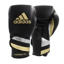 Adidas AdiSpeed Boxing Gloves - Velcro -Venum Boxing Sales Store adiblackgoldsilver 2