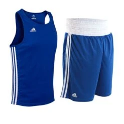 Adidas Base Punch Shorts & Vest Set 8 Adidas Base Punch Shorts & Vest Set -Venum Boxing Sales Store adibp blue