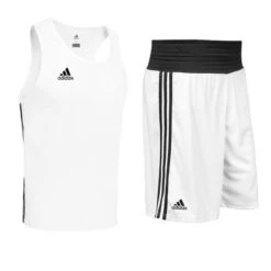 Adidas Base Punch Shorts & Vest Set 9 Adidas Base Punch Shorts & Vest Set -Venum Boxing Sales Store adibp white