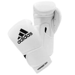 Adidas AdiSpeed Boxing Gloves - Velcro -Venum Boxing Sales Store adidas adispeed boxing gloves velcro white 3