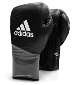 Adidas AdiSpeed Boxing Gloves - Lace -Venum Boxing Sales Store adispeed lace black