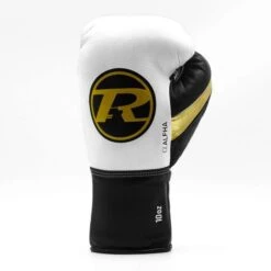 Ringside Pro Contest Alpha Boxing Gloves -Venum Boxing Sales Store alpha fight glove white black gold 1