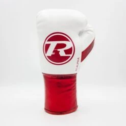 Ringside Pro Contest Alpha Boxing Gloves -Venum Boxing Sales Store alpha fight glove white red 1