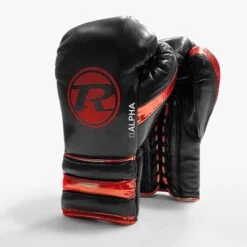 Ringside Alpha Elite Sparring Gloves - Lace -Venum Boxing Sales Store alpha sparring glove black red