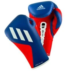 Adidas TILT 350 Pro Boxing Gloves - Lace -Venum Boxing Sales Store blue red lace
