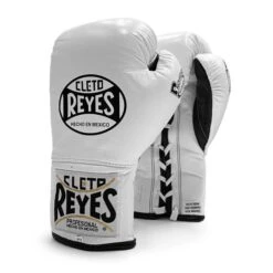 Cleto Reyes 'Safetec' Pro Fight Boxing Glove -Venum Boxing Sales Store cleto safe tec white 2