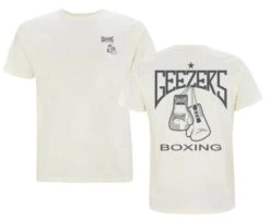 Geezers T-Shirt Gloves Back Logo -Venum Boxing Sales Store cream grey tee 2