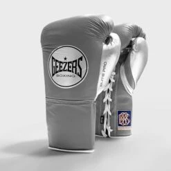 Geezers Elite Pro Fight Gloves - Special Edition -Venum Boxing Sales Store dark grey silver