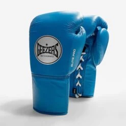 Geezers Elite Pro Training/Sparring Gloves 2.0 - Lace -Venum Boxing Sales Store elite pro lace aqua blue