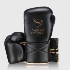 Fly Superlace X Boxing Gloves -Venum Boxing Sales Store fly104 black gold a 5