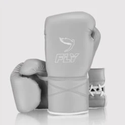 Fly Superlace X Boxing Gloves -Venum Boxing Sales Store fly104 grey a 1 4