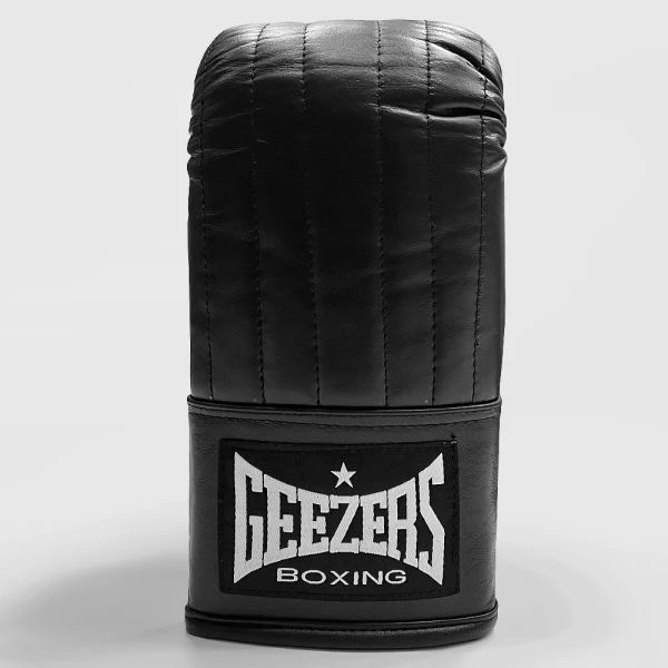 Geezers Pro Classic Leather Bag Mitt - Black 2 Geezers Pro Classic Leather Bag Mitt - Black - Image 2