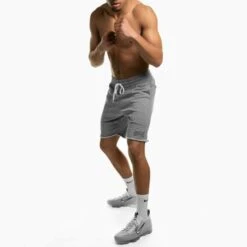 Geezers Small Logo Raw Seam Cotton Shorts -Venum Boxing Sales Store g2728 3
