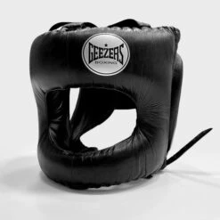 Geezers Elite Pro Bar Faced Headguard -Venum Boxing Sales Store geezers elite pro barfaced headguard black