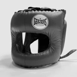 Geezers Elite Pro Bar Faced Headguard -Venum Boxing Sales Store geezers elite pro barfaced headguard dark grey