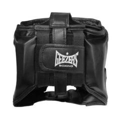 Geezers TRG Junior Cheek Headguard - Black/Red -Venum Boxing Sales Store geezers trg junior cheek headguard back