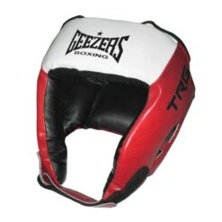 Geezers TRG Training Open Face PU Headguard -Venum Boxing Sales Store geezers trg training open face pu headguard red