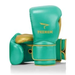 Phenom Boxing SG-202S Sparring Gloves - Velcro -Venum Boxing Sales Store green v 1