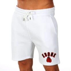 Kronk Gloves Applique Jog Shorts -Venum Boxing Sales Store kronk applique gloves jog shorts white 1