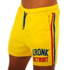 Kronk Iconic Detroit Applique Lined Shorts -Venum Boxing Sales Store kronk iconic detroit applique lined shorts yellow 1