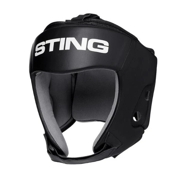 Sting Orion Gel Open Face Headguard - Black 1 Sting Orion Gel Open Face Headguard - Black