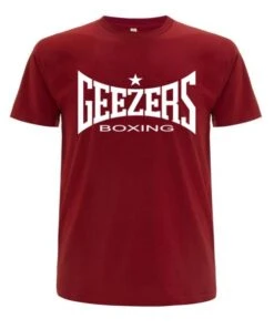 Geezers Large Logo T-Shirt -Venum Boxing Sales Store red white t shirt 3