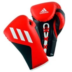 Adidas TILT 350 Pro Boxing Gloves - Lace -Venum Boxing Sales Store red black lace 1