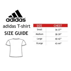 Adidas Boxing "THE BRAND WITH THREE STRIPES" T-Shirt -Venum Boxing Sales Store sizeguide