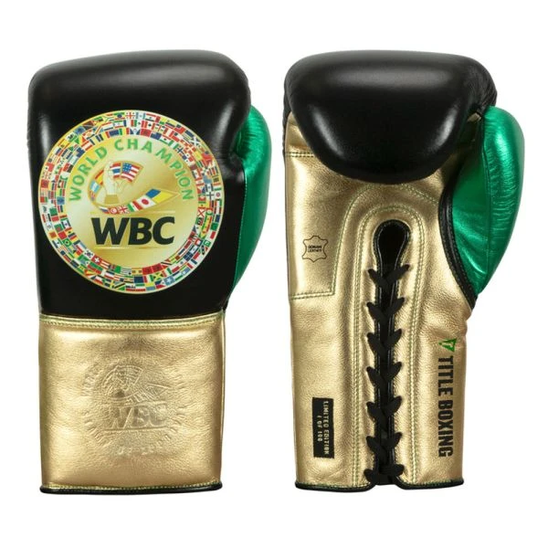 TITLE Boxing WBC Green Belt Sparring Gloves 2 TITLE Boxing WBC Green Belt Sparring Gloves - Image 2