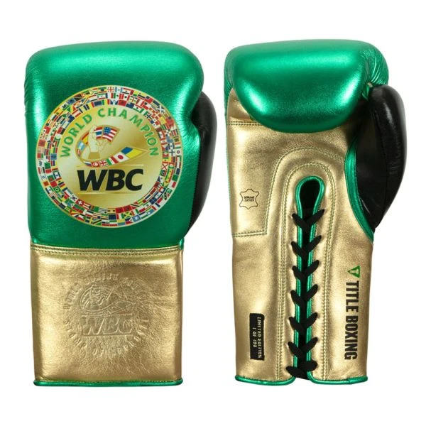 TITLE Boxing WBC Green Belt Sparring Gloves 1 TITLE Boxing WBC Green Belt Sparring Gloves