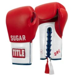 TITLE Boxing Sugar Ray Leonard Signature Leather Sparring Gloves -Venum Boxing Sales Store tb165 2