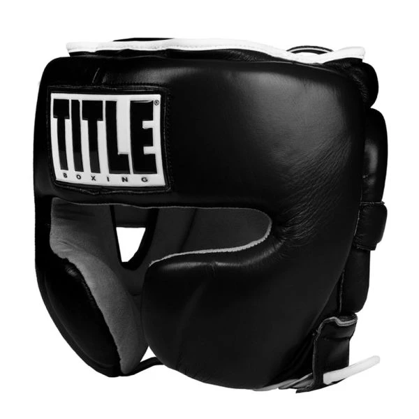 TITLE Boxing Leather Sparring Headgear 1 TITLE Boxing Leather Sparring Headgear