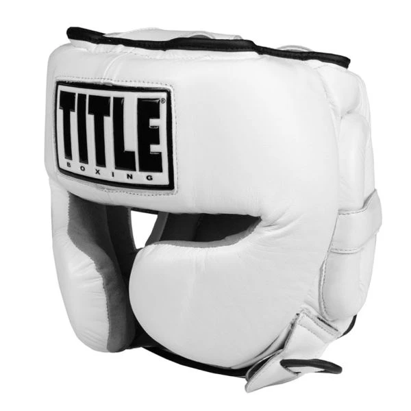 TITLE Boxing Leather Sparring Headgear 2 TITLE Boxing Leather Sparring Headgear - Image 2