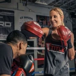 TITLE Boxing Blood Red Leather Punch Mitts -Venum Boxing Sales Store title boxing blood red leather punch mitts 6