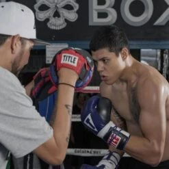 TITLE Boxing Speed Mitt -Venum Boxing Sales Store title boxing speed mitt black red blue 4