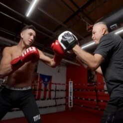 TITLE Cobra Leather Punch Mitts - White/Black -Venum Boxing Sales Store title cobra leather punch mitts 4