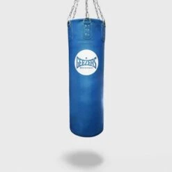 Geezers Elite Pro Impact Leather Heavy Punch Bag - 4ft 5 Geezers Elite Pro Impact Leather Heavy Punch Bag - 4ft -Venum Boxing Sales Store traditional heavy 4ft blue