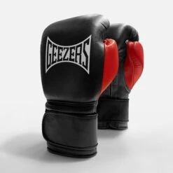 Geezers Hammer Training/Spar Boxing Gloves 2.0 - Velcro -Venum Boxing Sales Store velcro black red