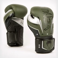 Venum Elite Evo Boxing Gloves -Venum Boxing Sales Store venum elite evo glove khaki silver 1