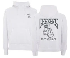 Geezers Hoodie Gloves Back Logo -Venum Boxing Sales Store white grey hoodie 1