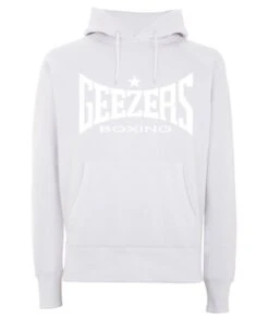 Geezers Heavy Weight Hoodie Large Logo -Venum Boxing Sales Store white white hoodie 3
