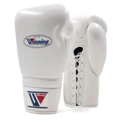 Winning MS Training Lace Boxing Gloves -Venum Boxing Sales Store winning lace boxing gloves white 4